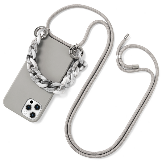 Premium Silicone Crossbody Detachable Straps Lanyard Girlish Case for Apple iPhone 13 Pro Max