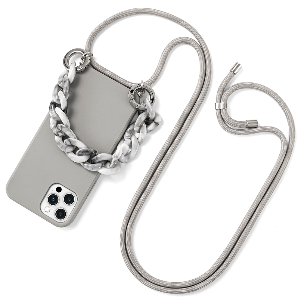 Premium Silicone Crossbody Detachable Straps Lanyard Girlish Case for Apple iPhone 13 Pro Max