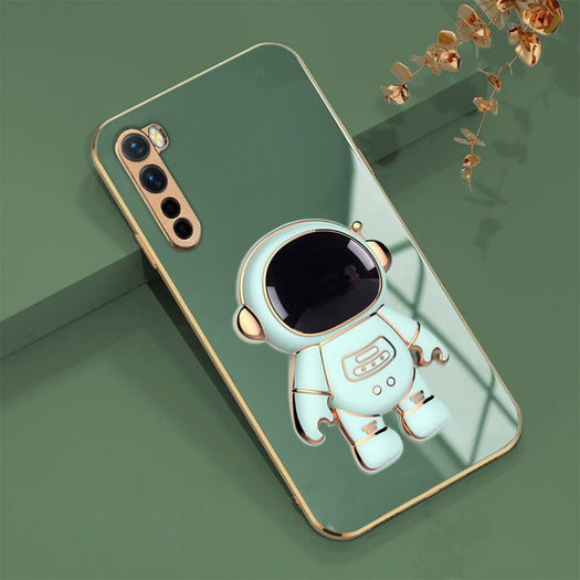 Astronaut Luxurious Gold Edge Back Case For Oneplus Nord