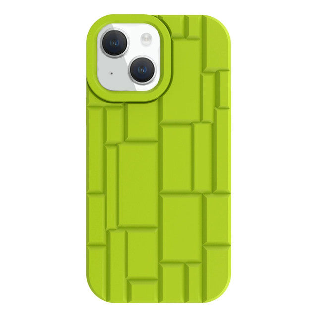 3D Silicone High Elastic line stripe design Case For iPhone 14 Plus