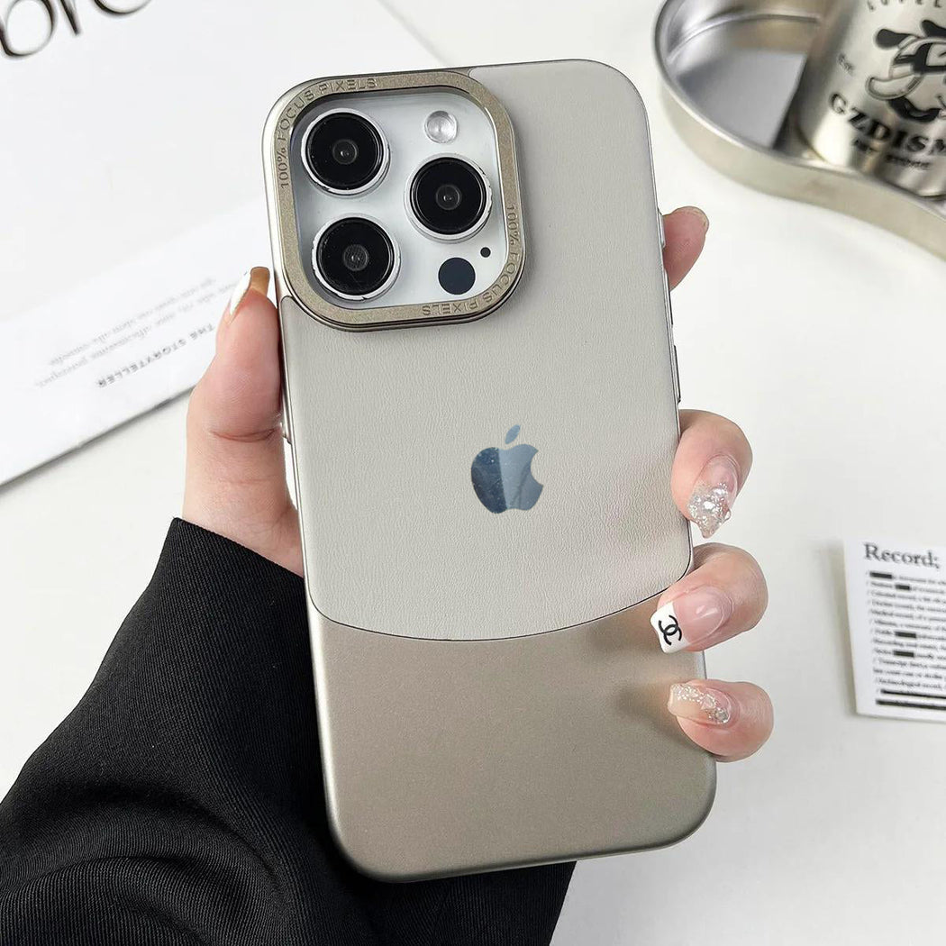 Premium Leather and Polycarbonate Case For iPhone 16 Pro