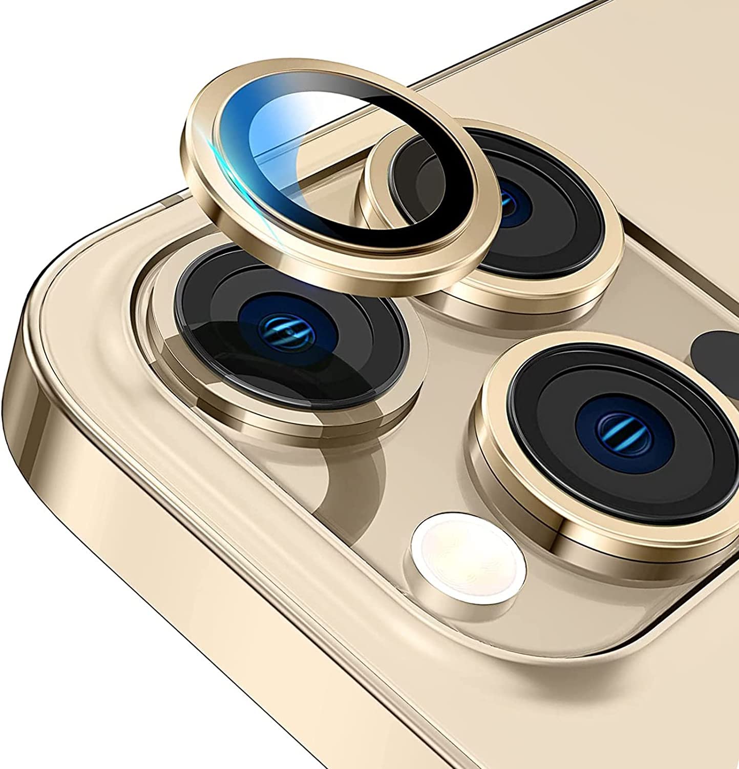 Ring Metal Camera Lens Protector Glass For iPhone 14 Pro