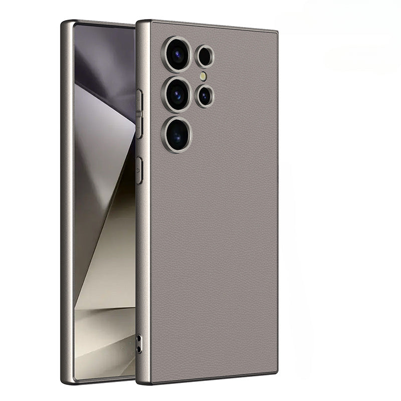 Matte Leather Phone Case For Samsung Galaxy S24 Ultra