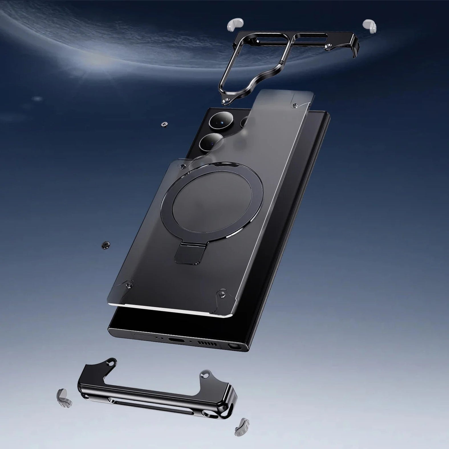 Magsafe Metal Frame Case For Samsung Galaxy S24 Ultra