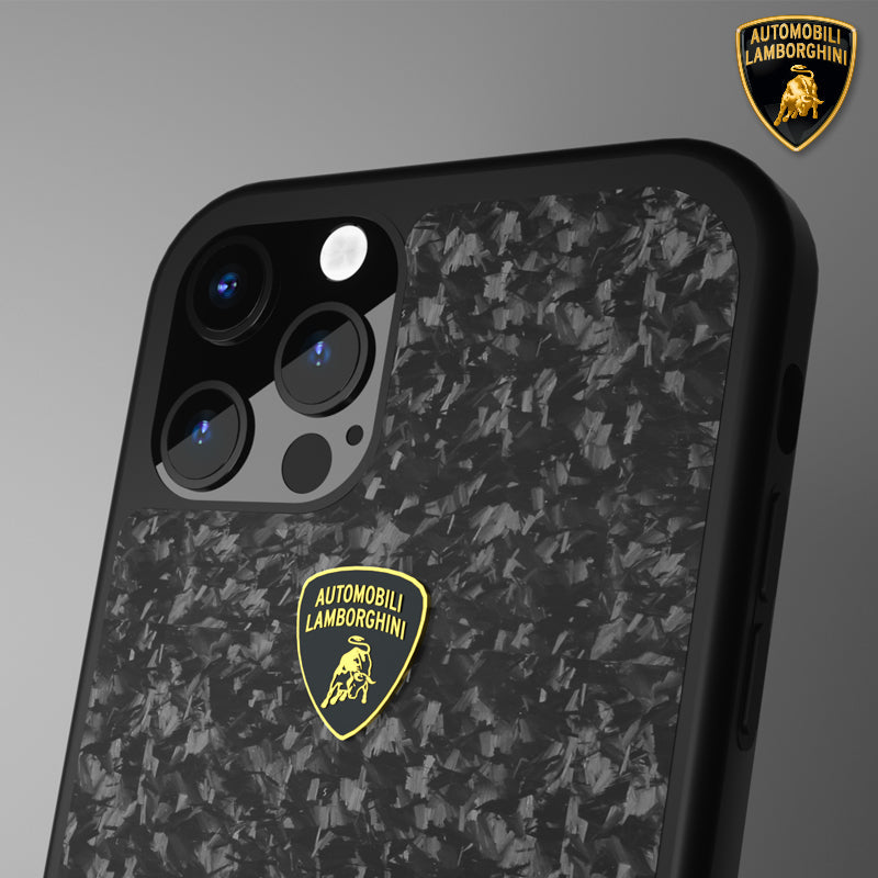 Huracan D14 Genuine Forged Carbon Fiber Lamborghini Case for Apple iPhone 14 Series