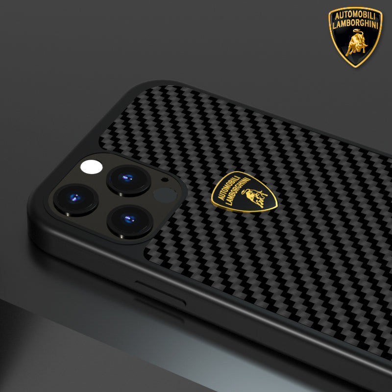Elemento D3 Genuine Carbon Fiber Lamborghini Case for Apple iPhone 12 Pro Max