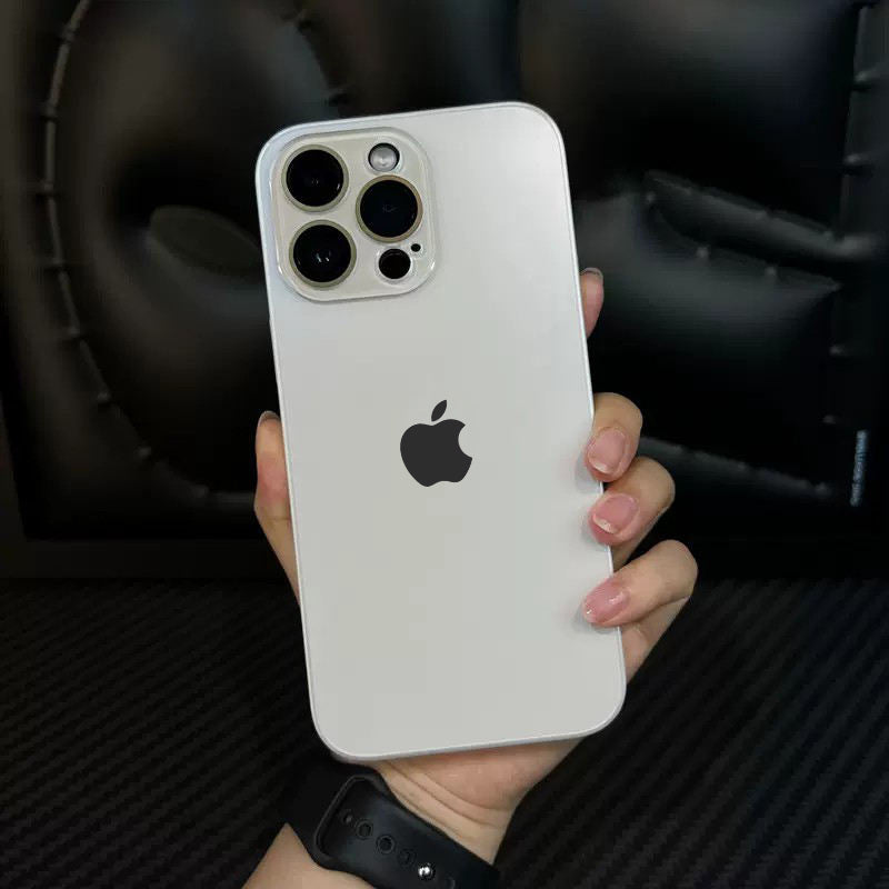Glossy Ultra Thin Camera Lens Protection Case For iPhone