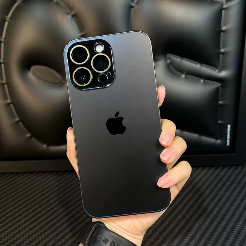Glossy Ultra Thin Camera Lens Protection Case For iPhone