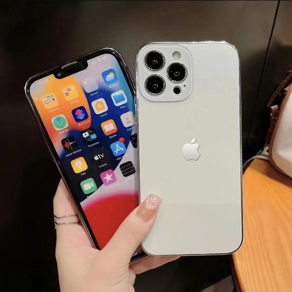Orignal Glossy Premium Glass Back Case For iPhone