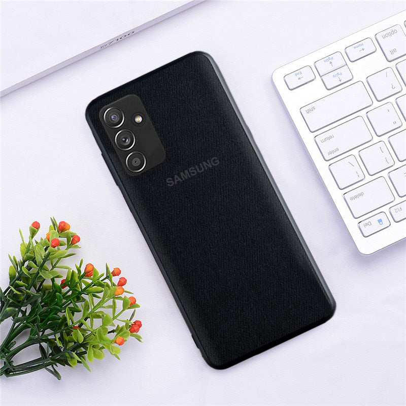 Cloth Pattern Inspiration Soft Sleek Silicon Case For Samsung Galaxy M52 - Premium Cases