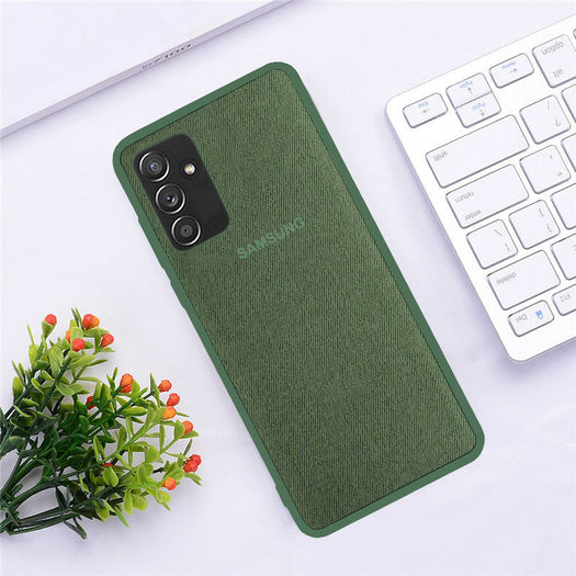 Cloth Pattern Inspiration Soft Sleek Silicon Case For Samsung Galaxy M52 - Premium Cases