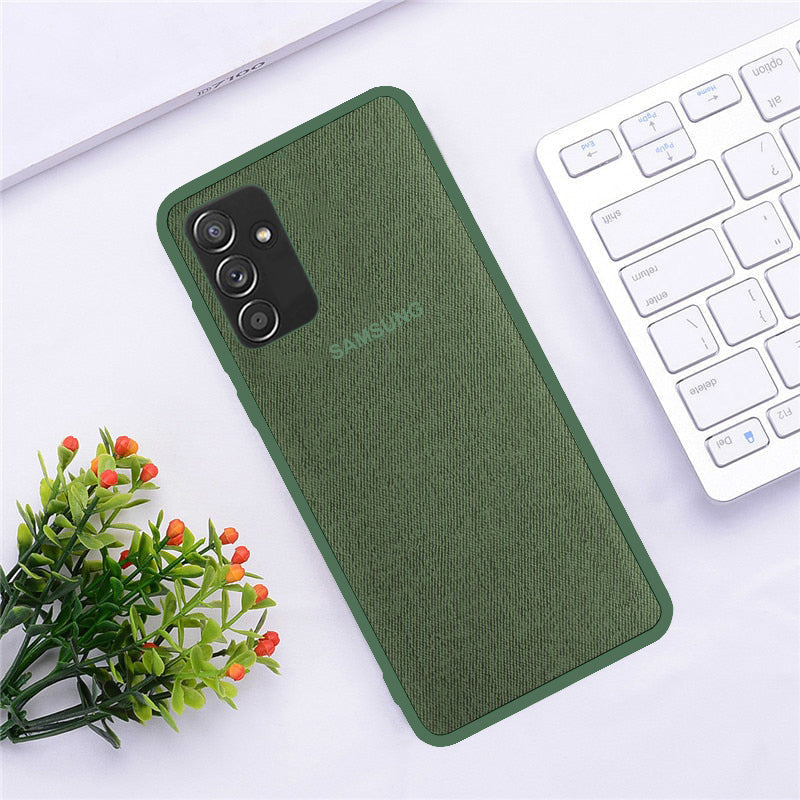 Cloth Pattern Inspiration Soft Sleek Silicon Case For Samsung Galaxy M52 - Premium Cases