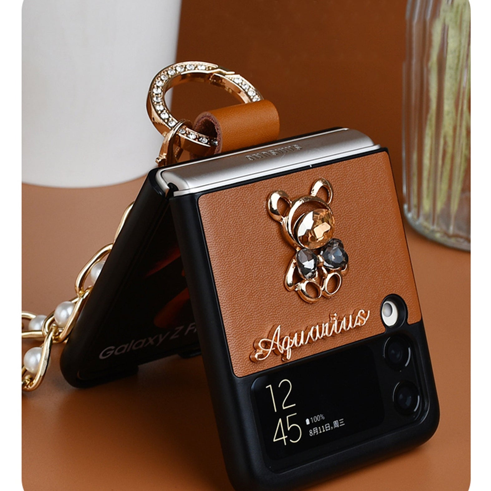 Premium Aquaris Bracelet Phone Case for Samsung Galaxy Z Flip 4