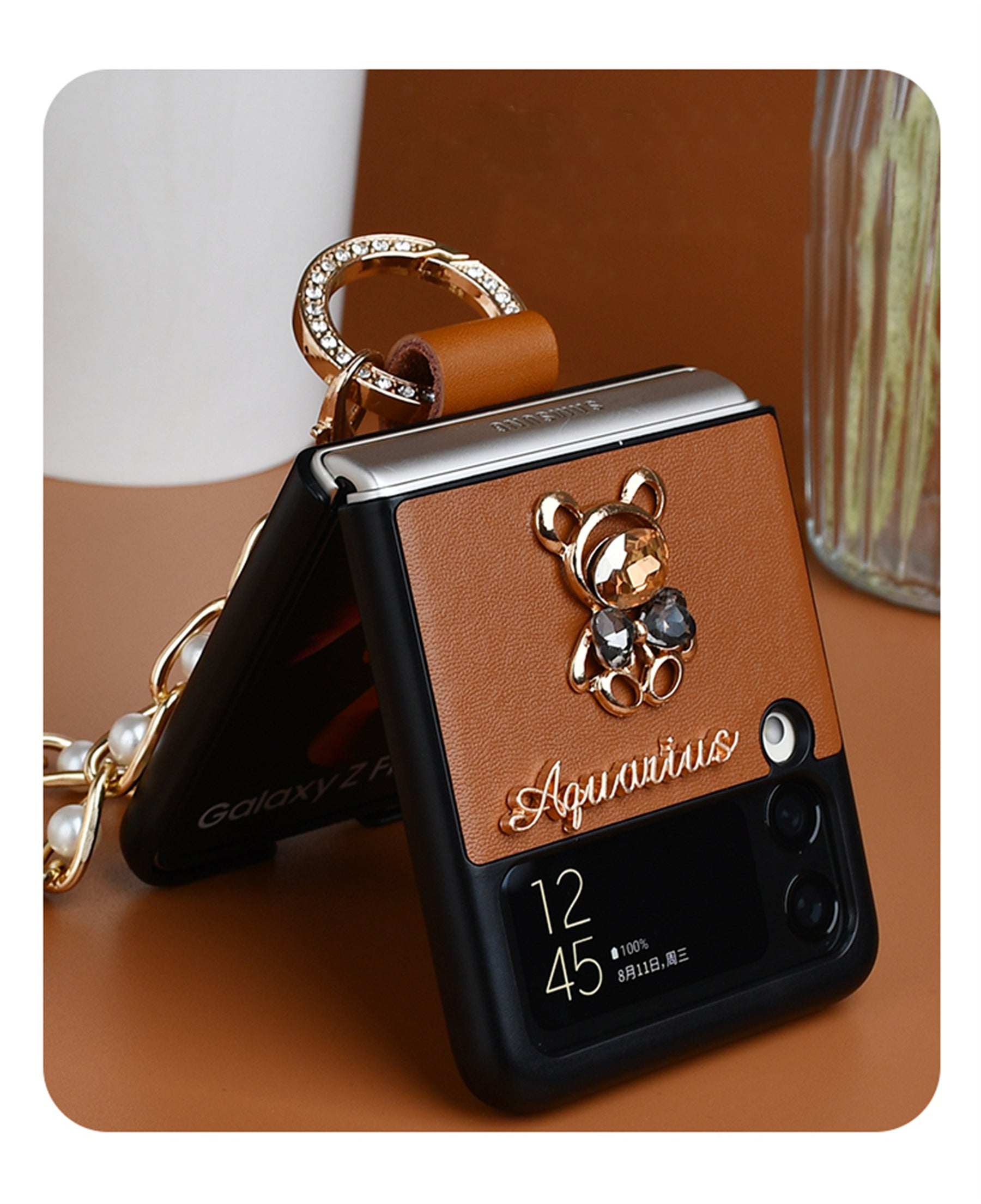 Premium Aquaris Bracelet Phone Case for Samsung Galaxy Z Flip 4