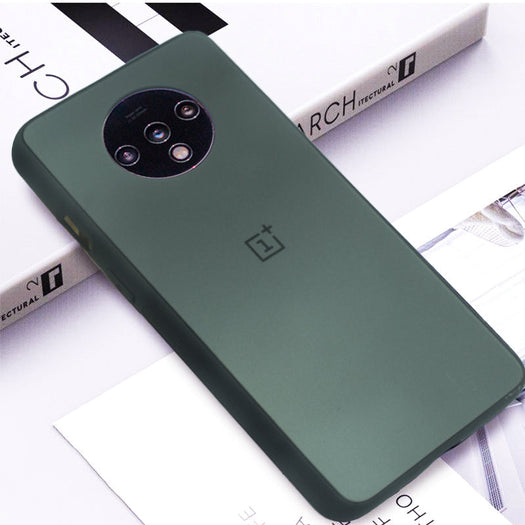 Premium Glossy Gold Edge Glass Back Case For Oneplus 7T - Premium Cases