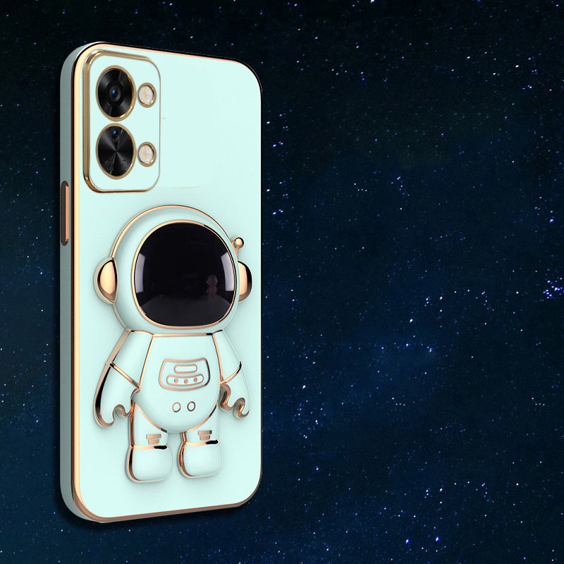 Astronaut Luxurious Gold Edge Back Case For OnePlus Series