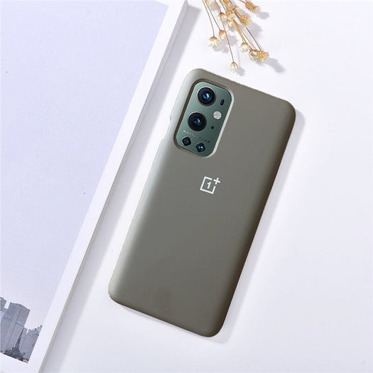 Liquid Silicone Logo Back Case For One Plus 9 Series