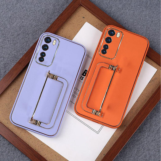 New Luxury Leather Design with Holder Stand Back Case Cover for Oneplus Nord - Premium Cases