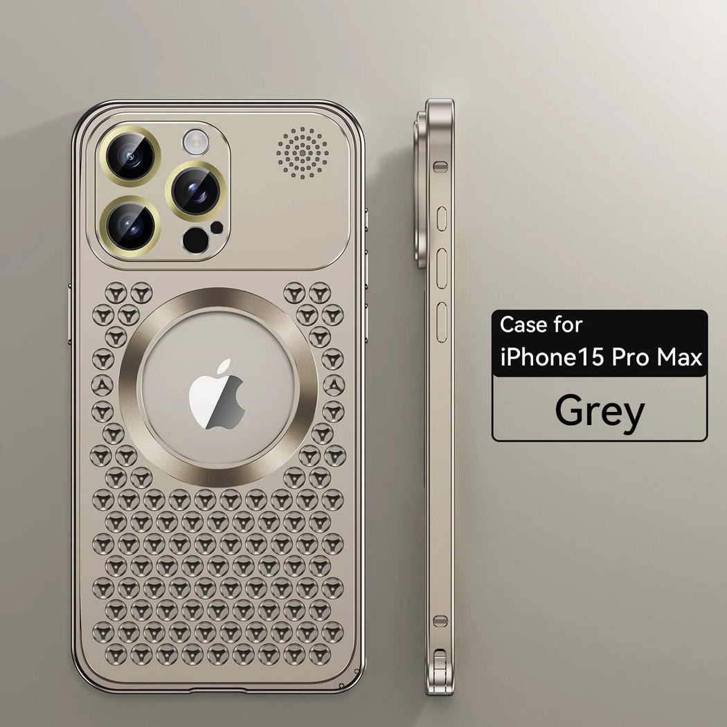 Mesh Metal Magsafe Bumper Case For iPhone 15 Pro