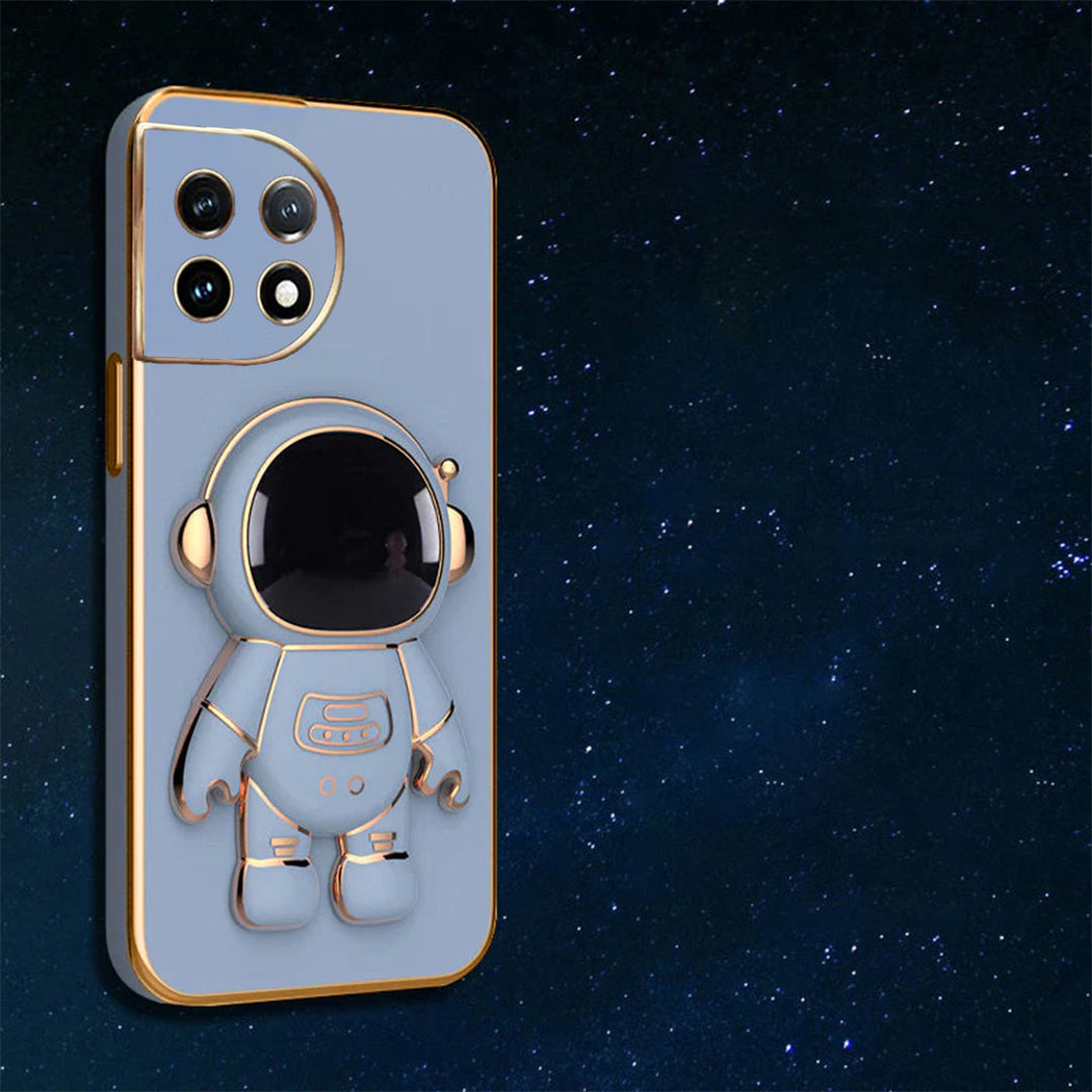 Astronaut Luxurious Gold Edge Back Case For OnePlus Series