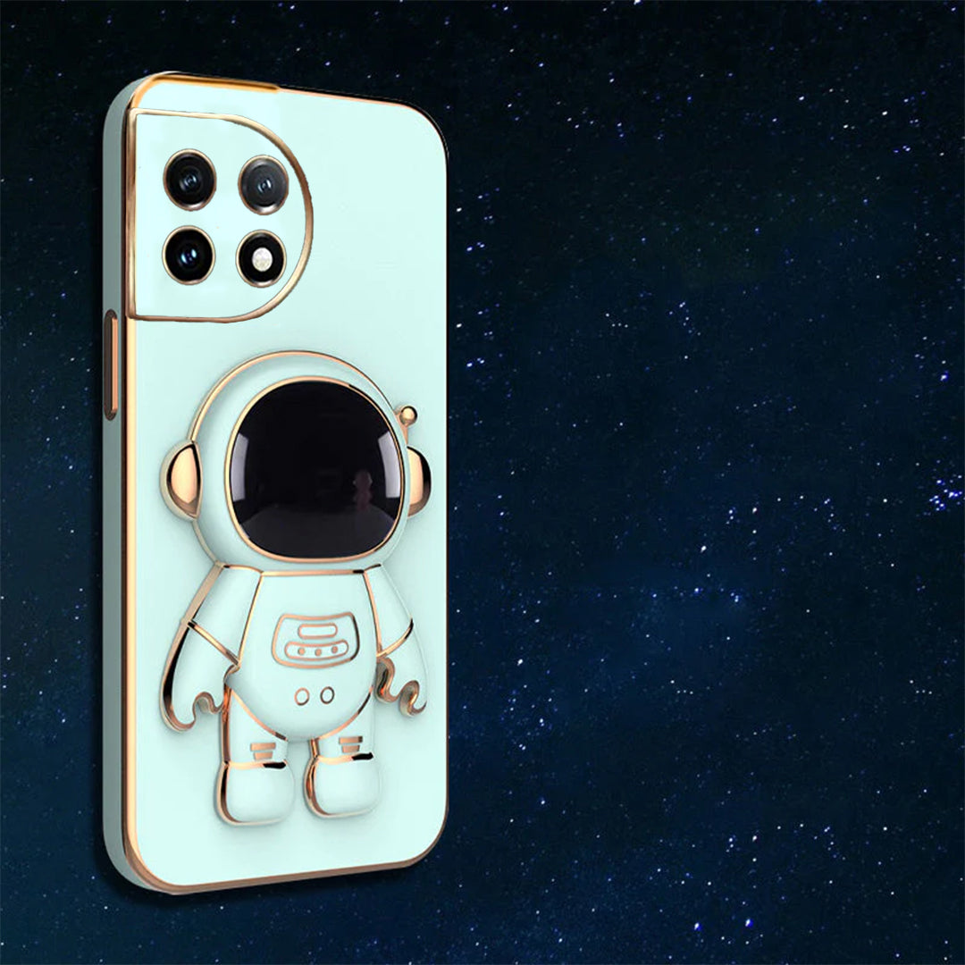 Astronaut Luxurious Gold Edge Back Case For OnePlus Series