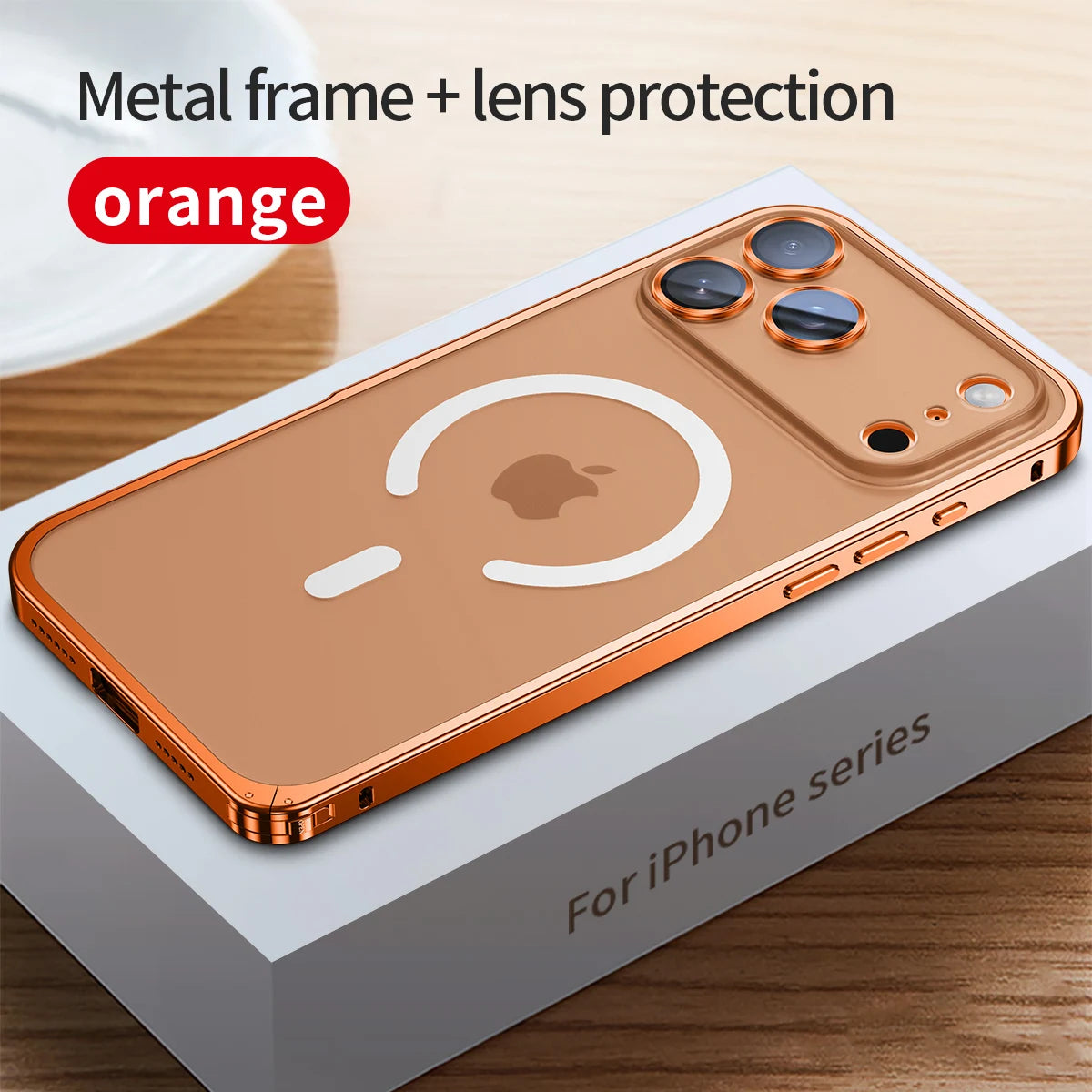 Frosted Metal Magsafe Bumper Case For iPhone 17 Series