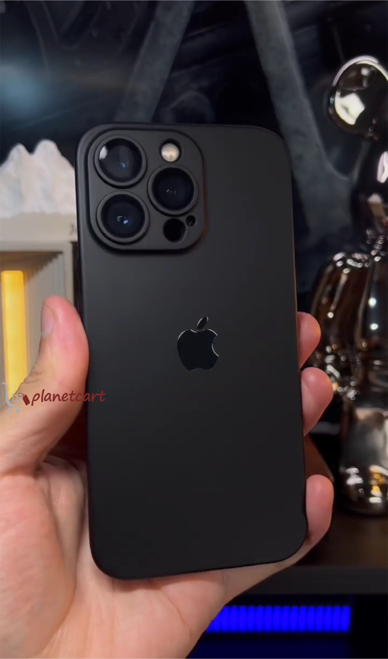 Luxurious Matte Thin Back Case With Shinning Logo For iPhone