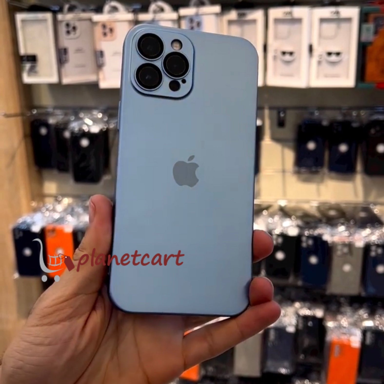 Luxurious Matte Thin Back Case With Shinning Logo For iPhone 13 Pro