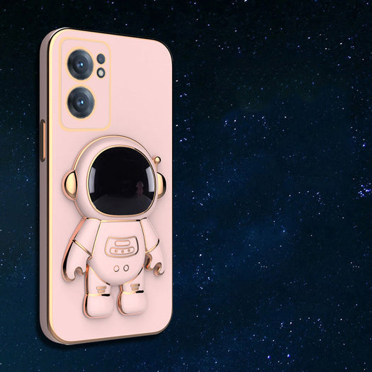 Astronaut Luxurious Gold Edge Back Case For OnePlus Nord CE 2