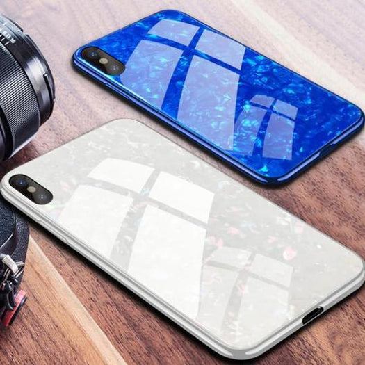 Dream Shell Textured Marble Case For iPhone X/XS - Planetcart
