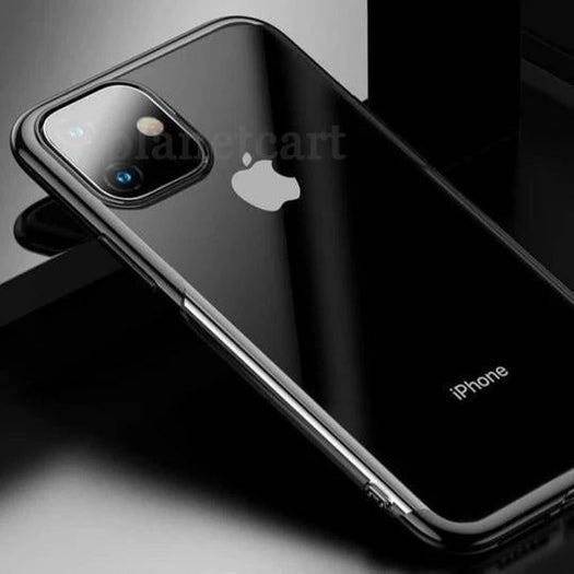 Baseus Ultra-Thin Transparent Sparkling Edge Case For iPhone 11