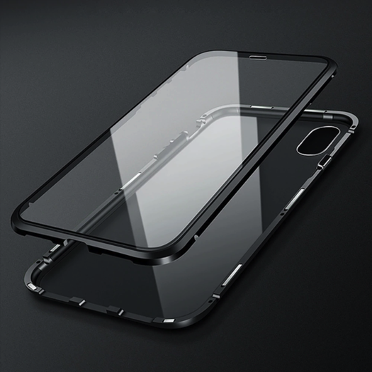 Electronic Auto Fit Front +Back Glass Magnetic Case [ Non Sensor Working ] For iPhone XS Max - Planetcart