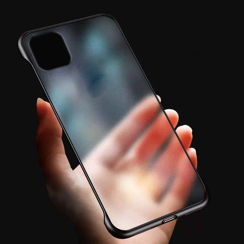 Frameless Semi Transparent Finger Ring Case for iPhone 11 Pro Max - Planetcart