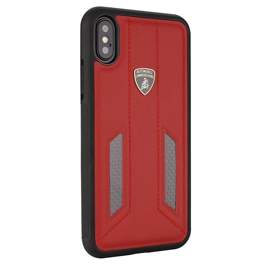 Lamborghini Genuine Huracan D6 Carbon Fiber And Leather Crafted Limited Edition Case For iPhone X/XS - Planetcart