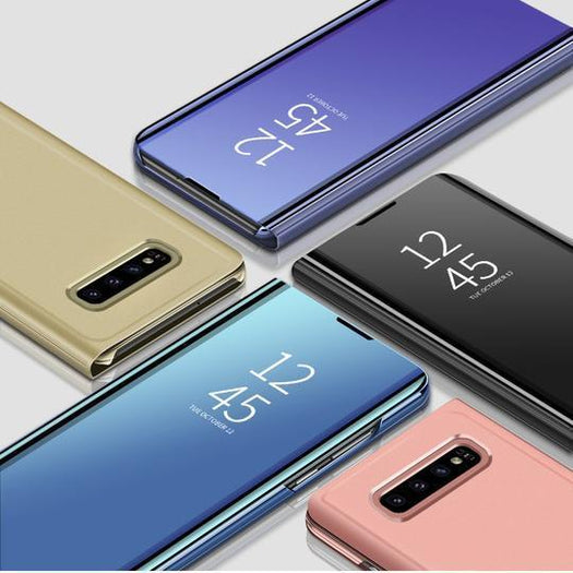 SAMSUNG GALAXY S10 MIRROR CLEAR VIEW FLIP CASE [NON SENSOR WORKING] - Planetcart