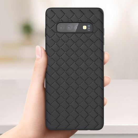 Ultra Thin Grid Weaving Case For Samsung Glaxy S10 Plus - Planetcart
