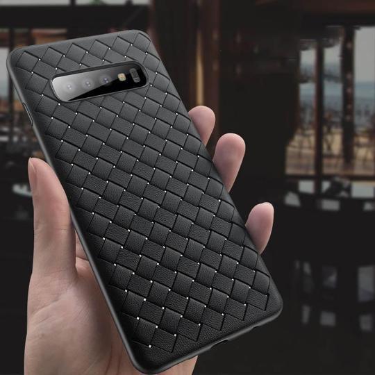 Ultra Thin Grid Weaving Case For Samsung Glaxy S10 Plus - Planetcart