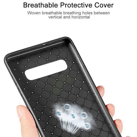 Ultra Thin Grid Weaving Case For Samsung Glaxy S10 Plus - Planetcart
