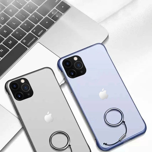 Frameless Semi Transparent Finger Ring Case For iPhone 11 - Planetcart