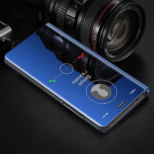 Mirror Clear View Flip Case [ Non Sensor working ] For Samsung Note 10 Plus - Planetcart
