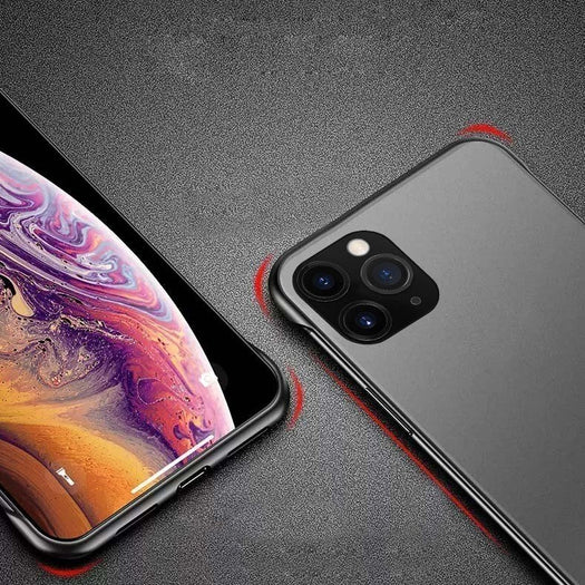 Frameless Semi Transparent Finger Ring Case For iPhone 11 - Planetcart