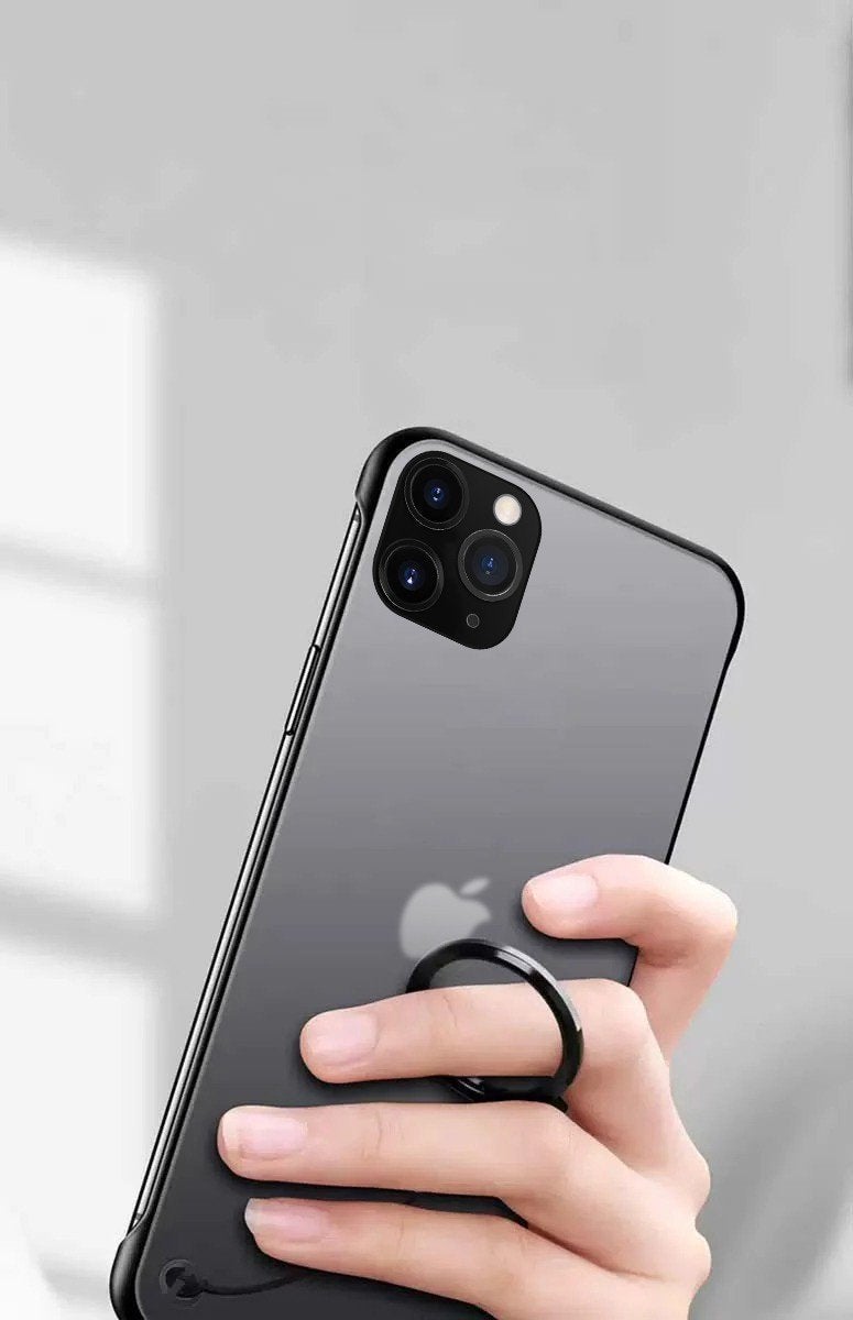 Frameless Semi Transparent Finger Ring Case for iPhone 11 Pro Max - Planetcart
