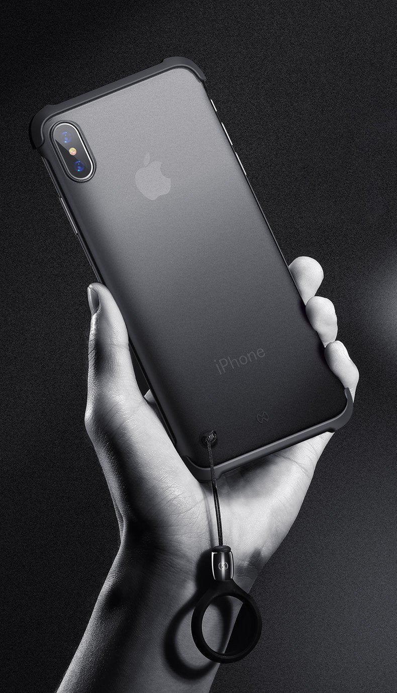Frameless Semi Transparent Finger Ring Case for iPhone XSMAX - Planetcart