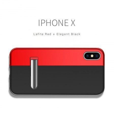Auto-Fit Magnetic Contrast Colour Kickstand Case For iPhone X/XS - Planetcart
