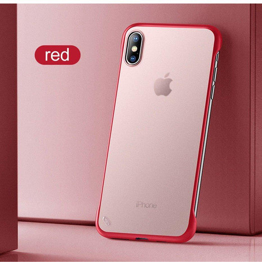 Frameless Semi Transparent Finger Ring Case For iPhone X/Xs - Planetcart