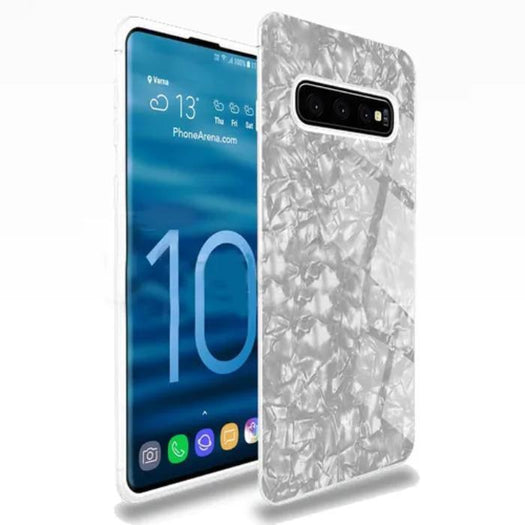 Dream Shell Textured Marble Case For Samsung Glaxy S10 - Planetcart