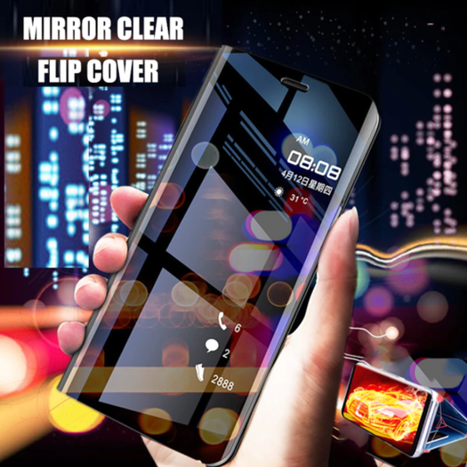 Mirror Clear View Flip Case [ Non Sensor working ] For Samsung Note 10 Plus - Planetcart