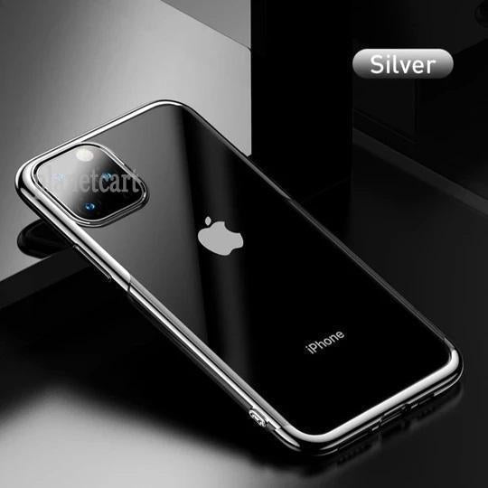 Baseus Ultra-Thin Transparent Sparkling Edge Case For iPhone 11