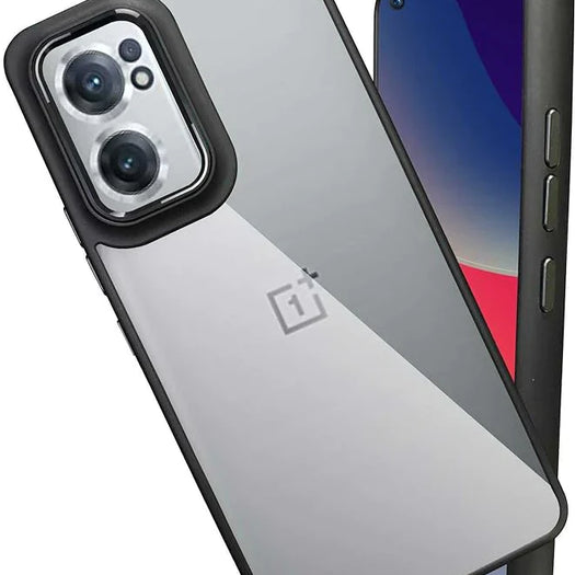 Luxury Plating Metal Camera Ring Transparent Case Oneplus Nord CE 2 Lite
