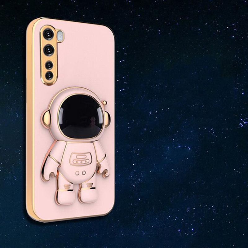 Astronaut Luxurious Gold Edge Back Case For OnePlus Nord